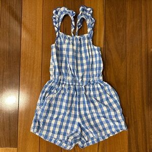 Cat & Jack Blue and White Checkered Kids Romper